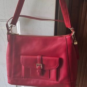 Red Coach Handbag
